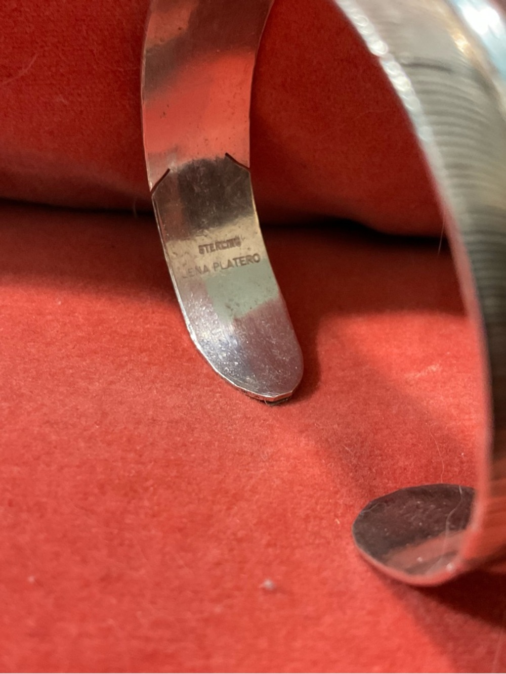 STERLING SILVER FEATHER CUFF - Picture 5 of 6